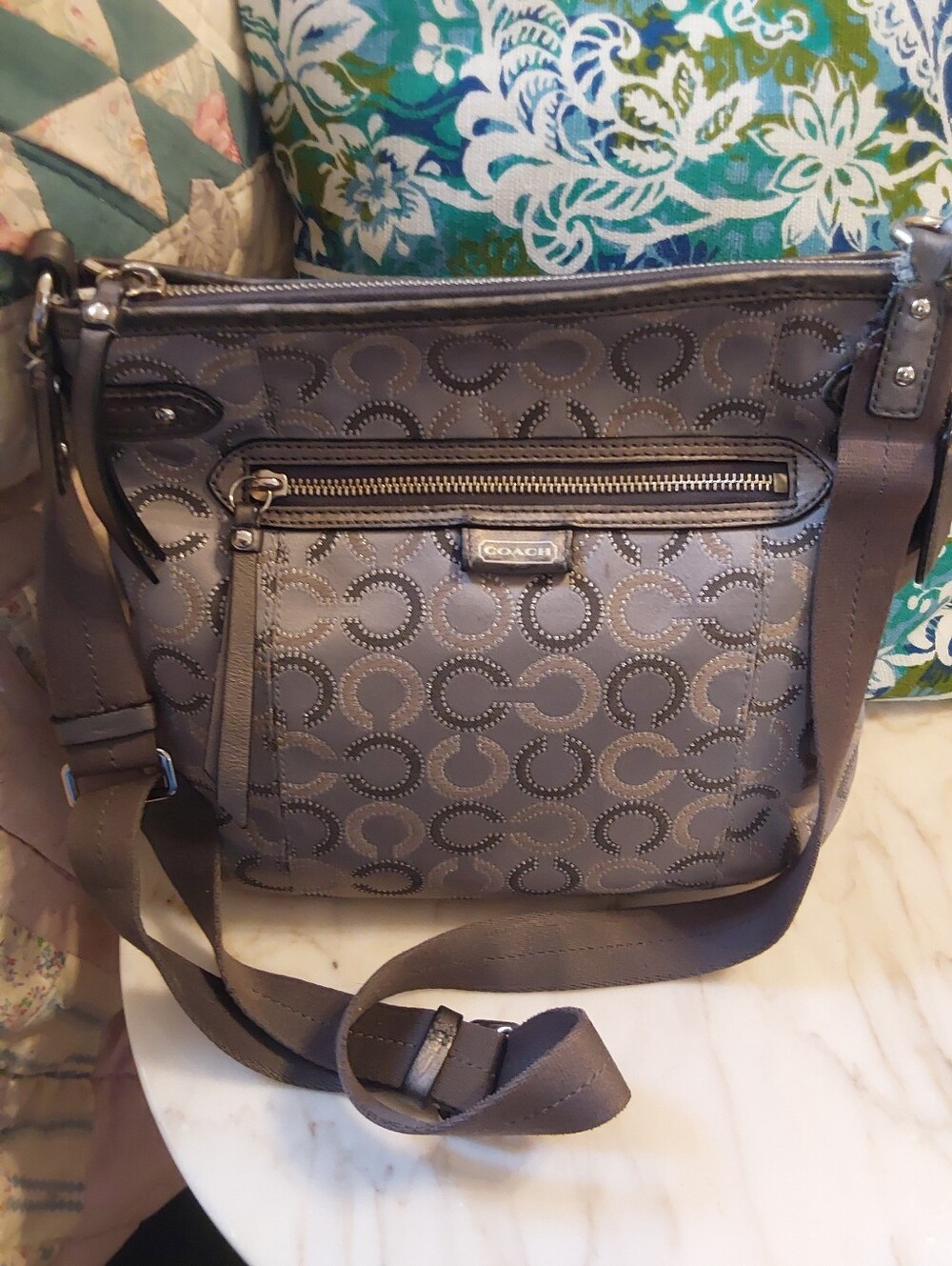 Vintage Coach 2013 Signature Crossbody Bag, 2 Hangtags, EUC